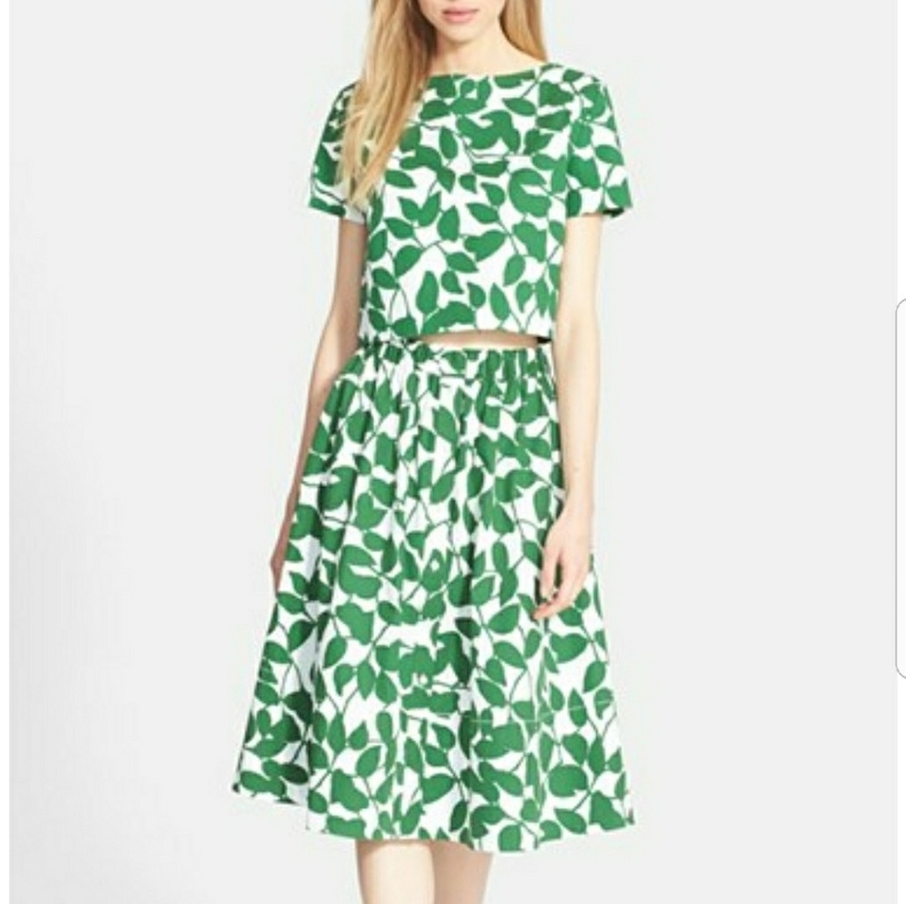 ISO Kate Spade Garden Leaves Skirt and top!